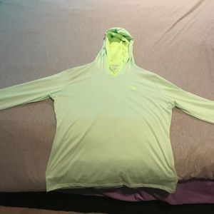 North Face hooded workout shirt